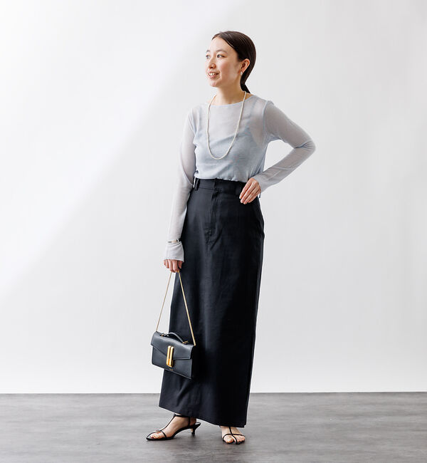 Rouge vif「バックデザインハイゲージシアーニットプルオーバー」|ニット・セーター|