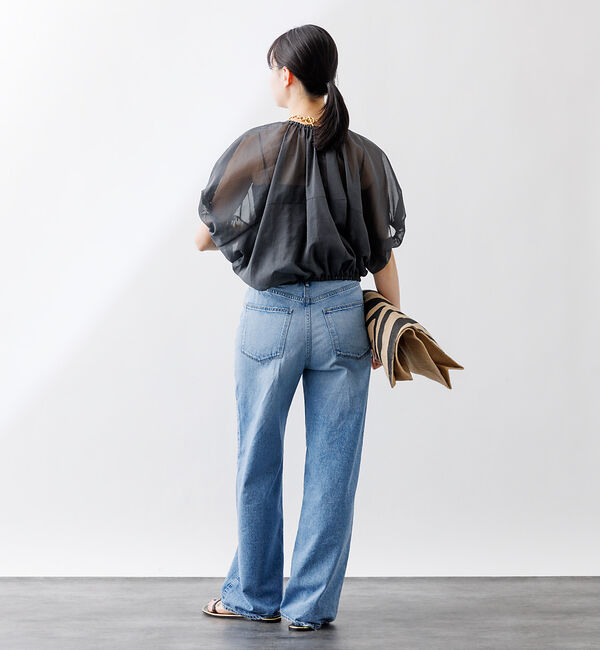 Rouge vif「コットンボイルギャザーブラウス」|シャツ・ブラウス|