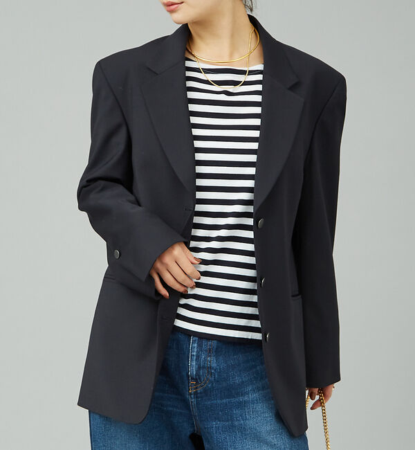 Rouge vif「ビックジャケット」|テーラードジャケット|ダークネイビー