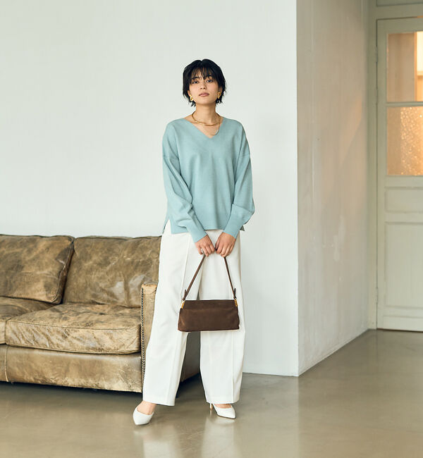 Rouge vif「ウールライクイージーストレートパンツ」|その他|