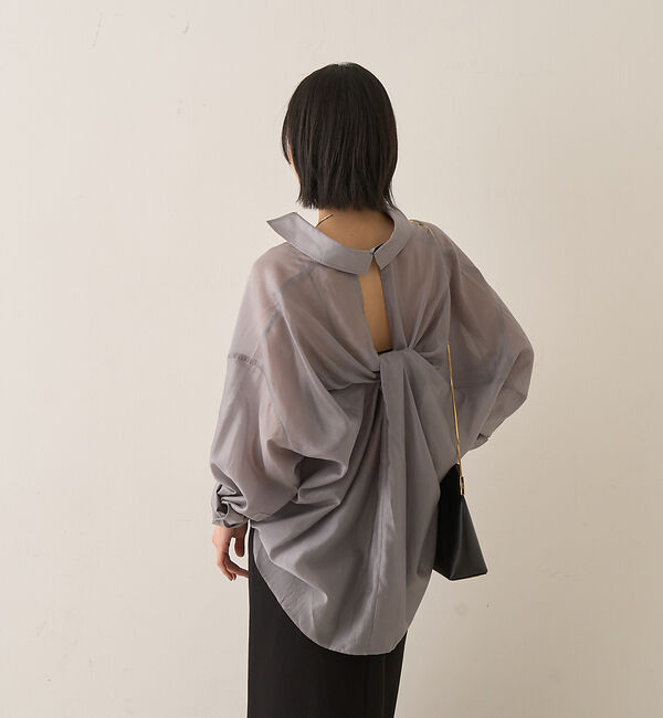 Rouge vif「【新色登場】バックツイストシャツ」|シャツ・ブラウス|