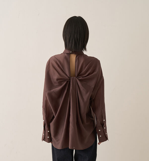 Rouge vif「【新色登場】バックツイストシャツ」|シャツ・ブラウス|