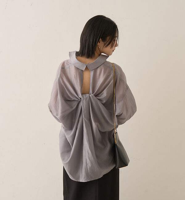 Rouge vif「【新色登場】バックツイストシャツ」|シャツ・ブラウス|