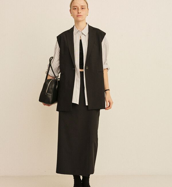 Rouge vif「コットンマルチストライプビッグシャツ」|シャツ・ブラウス|