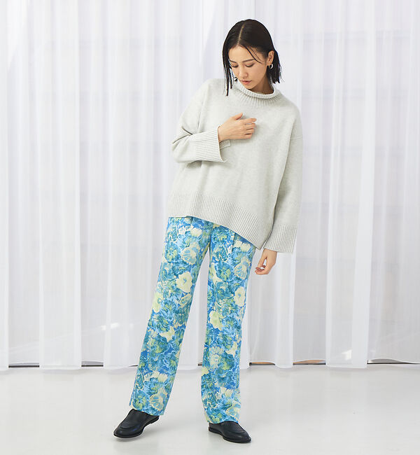 qualite「カスレフラワーストレートパンツ」|その他|
