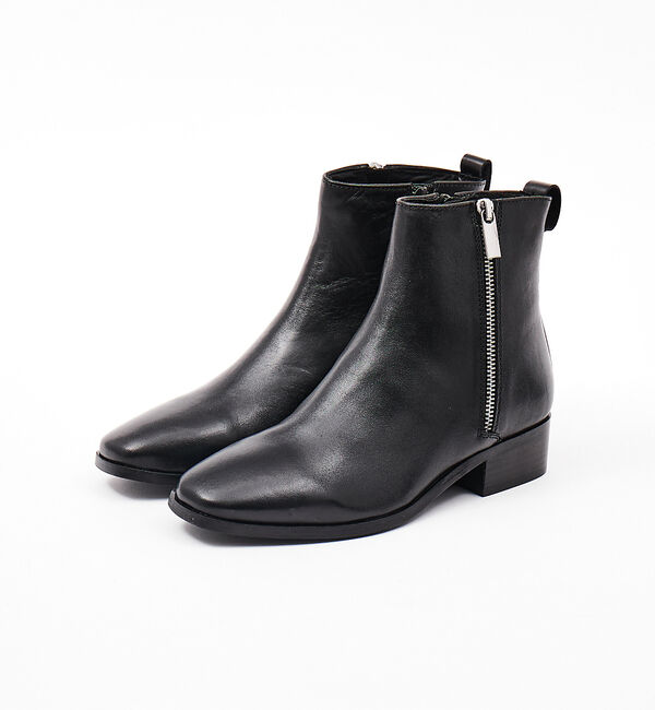 AU BANNISTER「【販売店舗限定】サイドジップショートブーツ」|ショートブーツ|ブラック