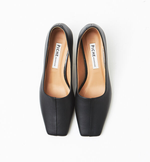 AU BANNISTER「スクエアトゥミドルヒールパンプス」|パンプス|