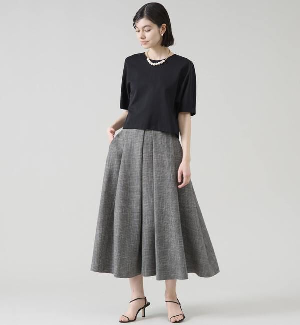 TIARA「ボクシーショートトップス」|Tシャツ・カットソー|