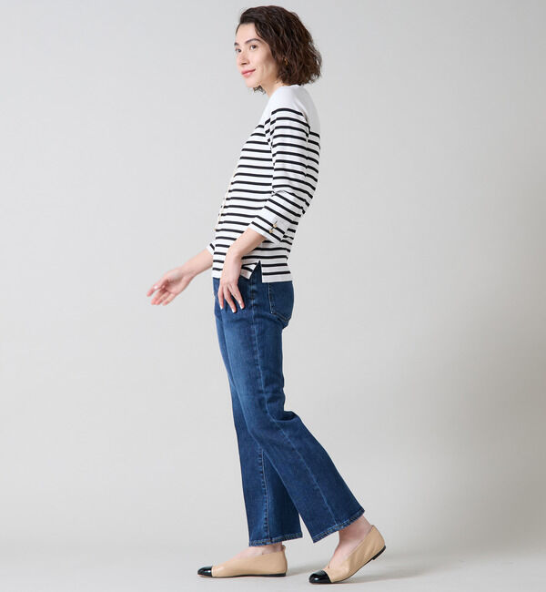 Liesse「袖釦ボートネックニット」|ニット・セーター|