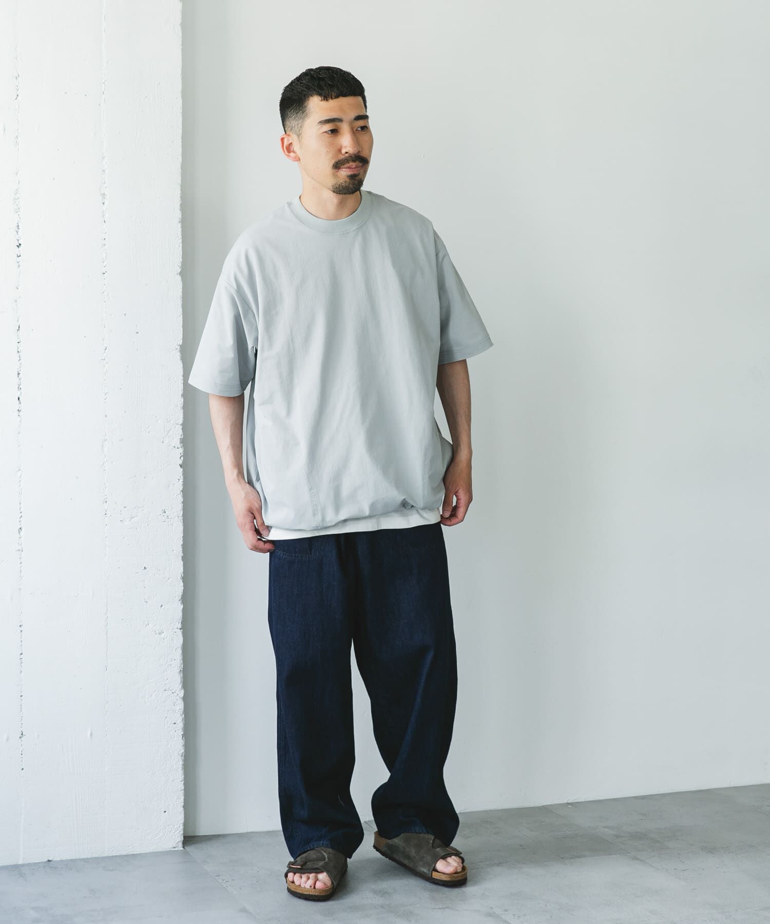 URBAN RESEARCH DOORS「『XLｻｲｽﾞ/WEB限定』『吸水速乾/接触冷感/ｲｰｼﾞｰｹｱ』ｸｲｯｸﾄ  」|Tシャツ・カットソー|