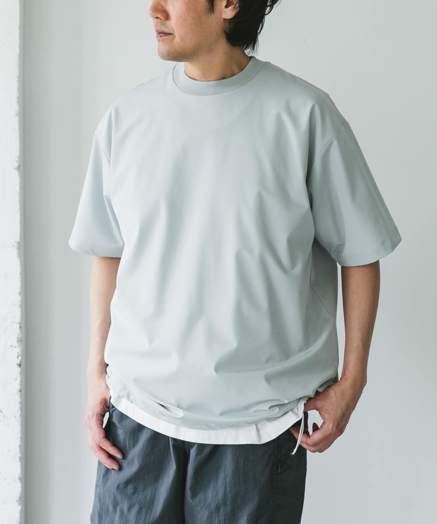 URBAN RESEARCH DOORS「『吸水速乾/UVカット/防シワ』ダブルクロス ストレッチプルオーバー」|Tシャツ・カットソー|