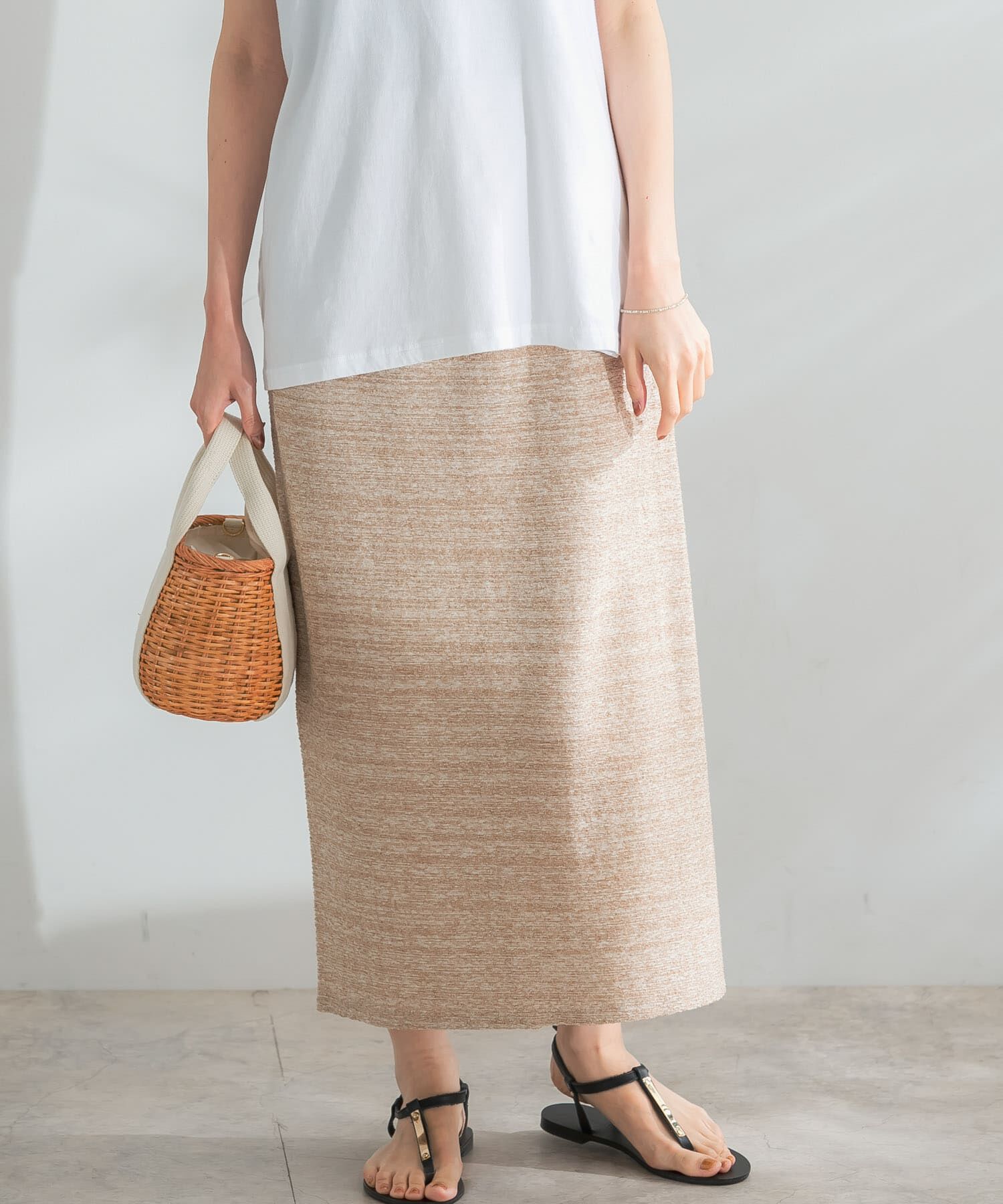 URBAN RESEARCH ROSSO「ランダムパイルスリットスカート」|スカート|