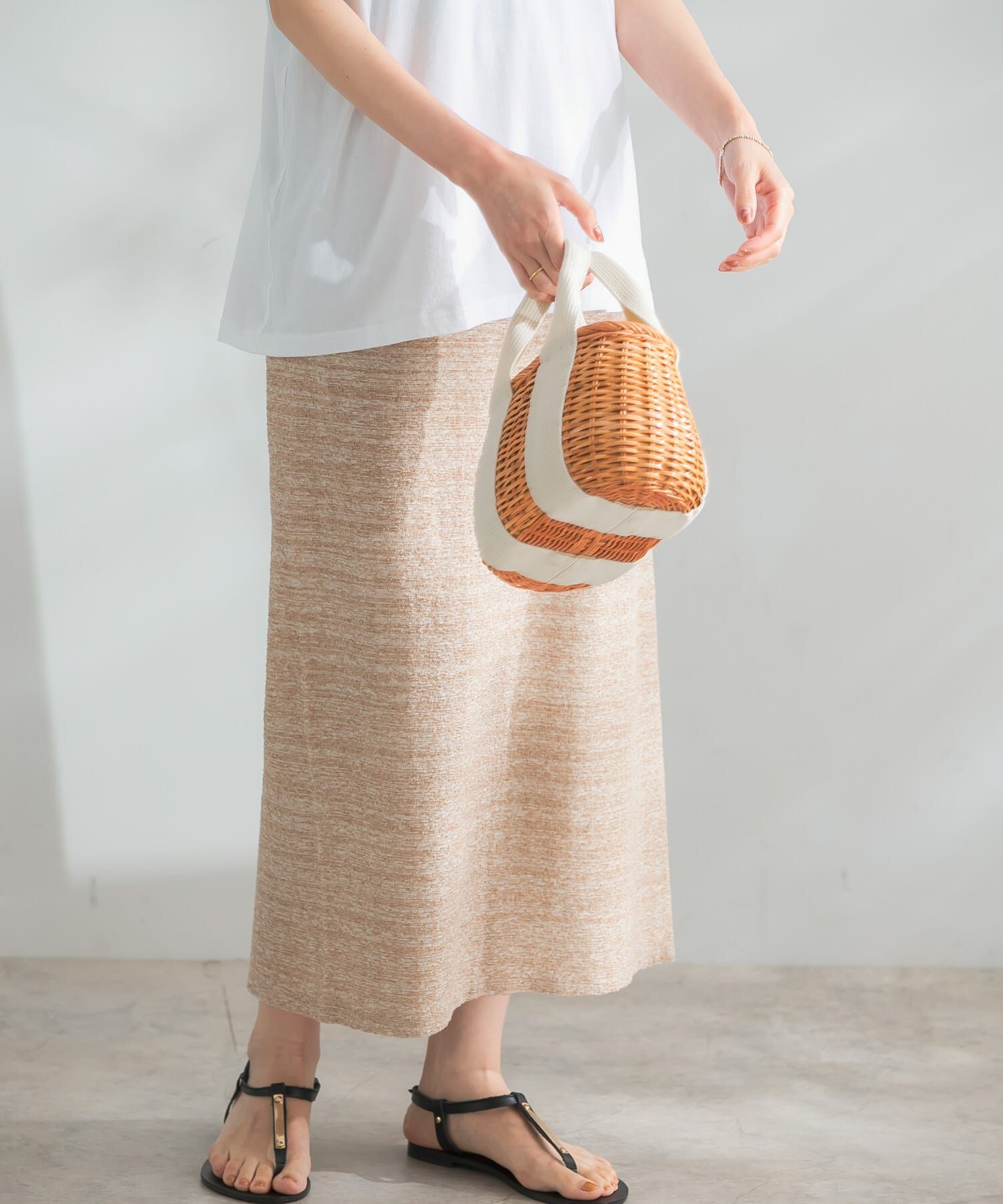 URBAN RESEARCH ROSSO「ランダムパイルスリットスカート」|スカート|