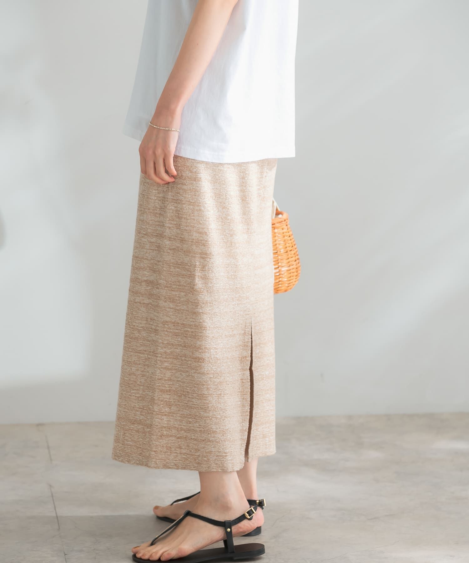 URBAN RESEARCH ROSSO「ランダムパイルスリットスカート」|スカート|