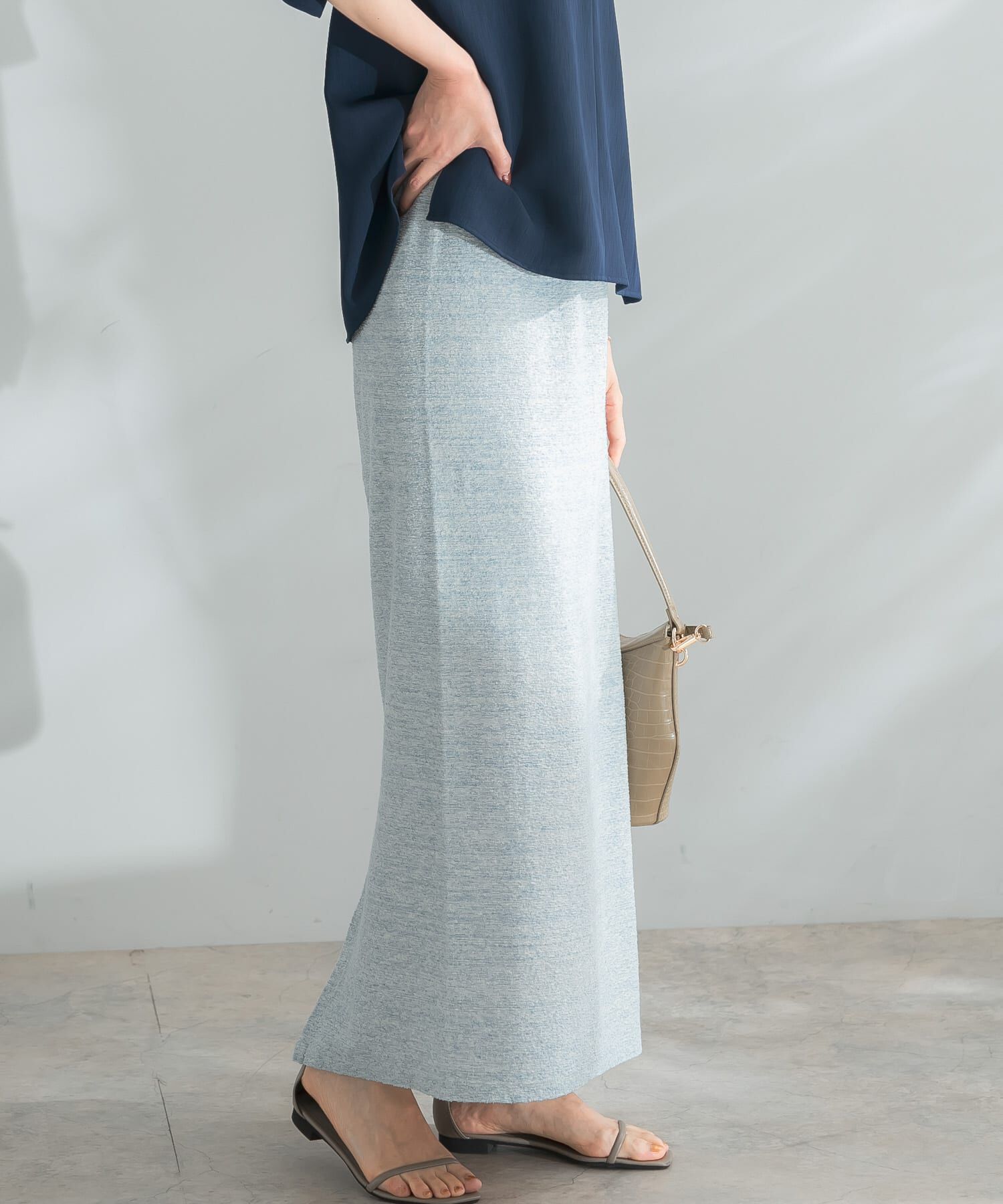 URBAN RESEARCH ROSSO「ランダムパイルスリットスカート」|スカート|