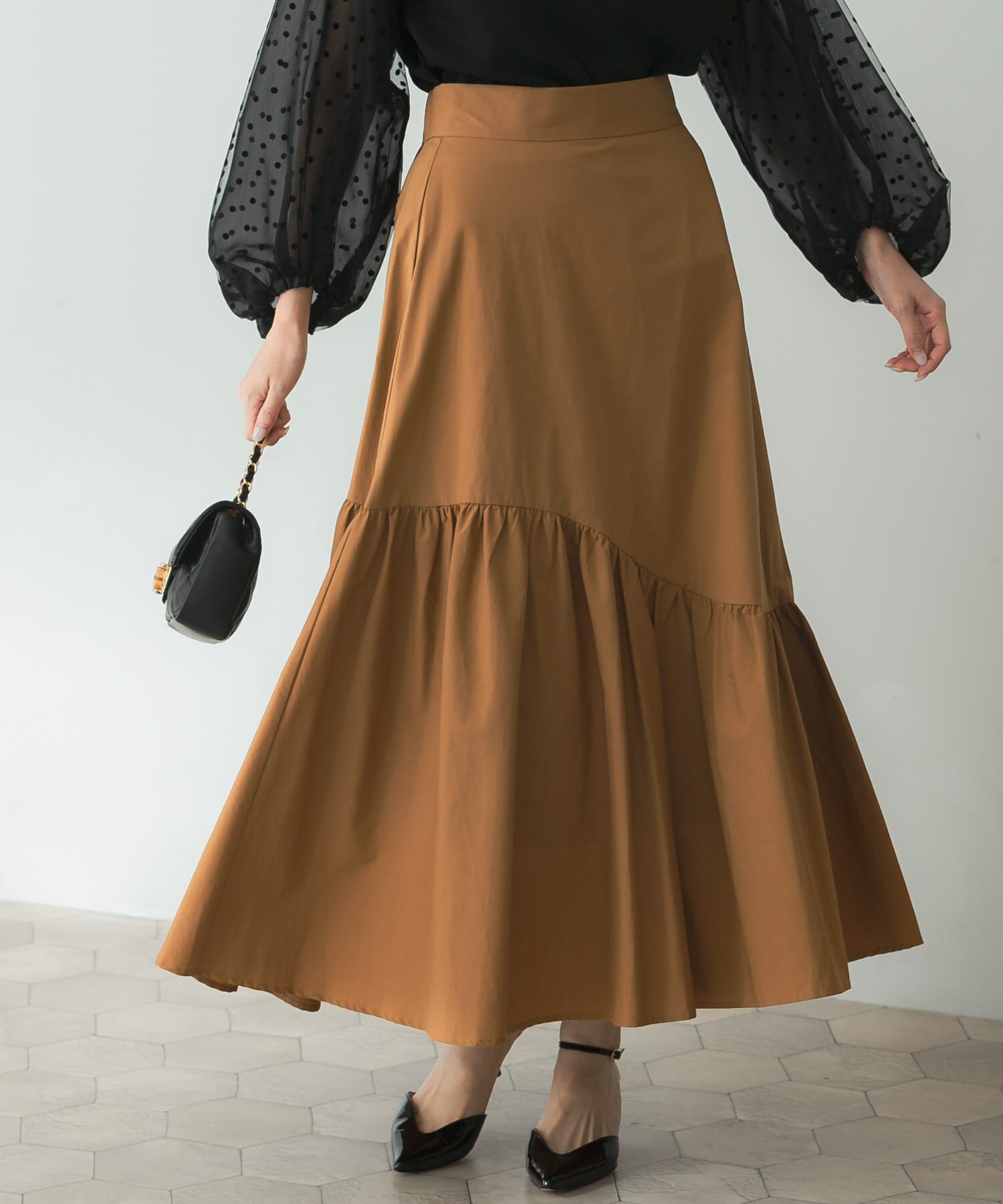 URBAN RESEARCH ROSSO「切替ボリュームスカート」|スカート|