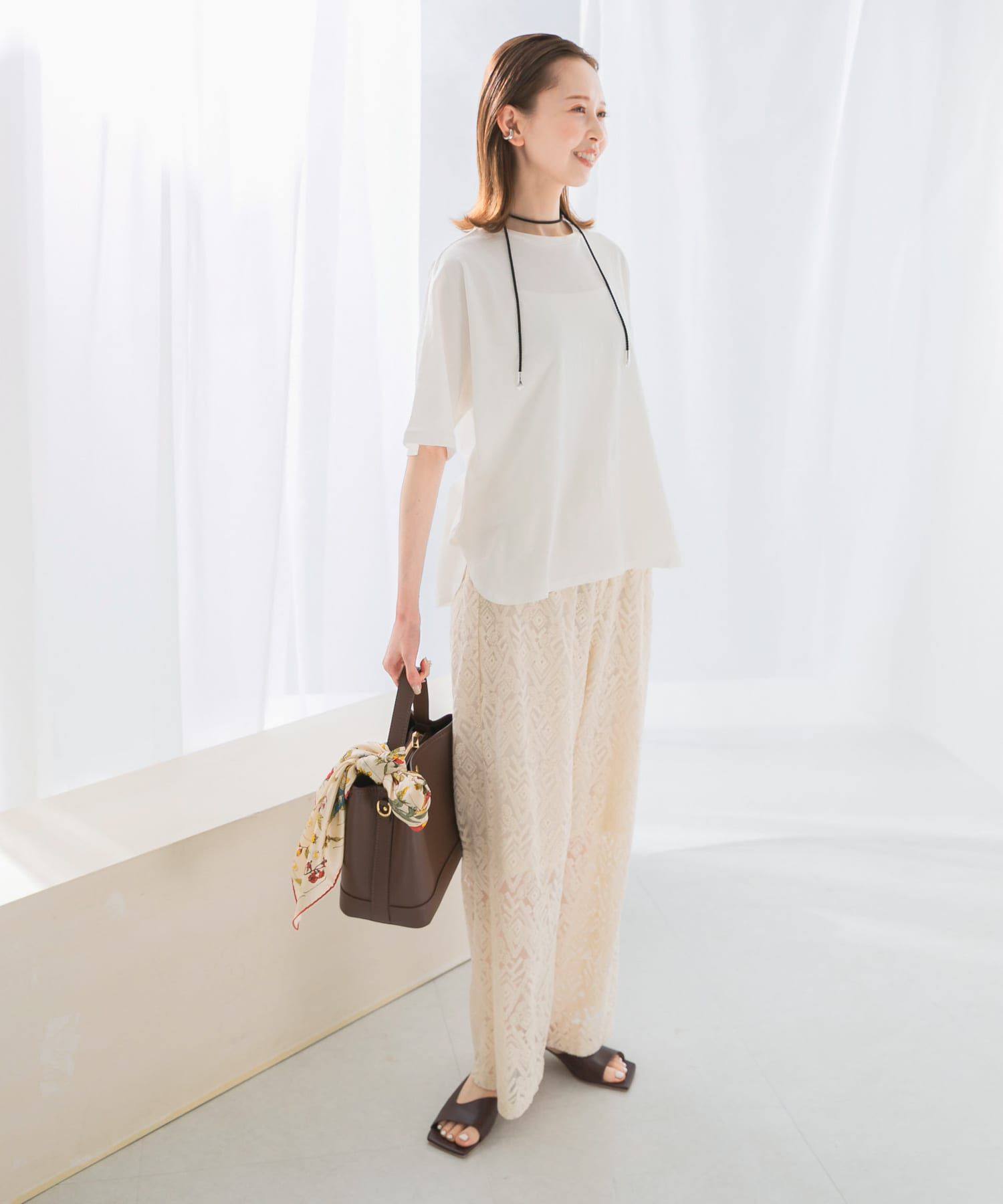 URBAN RESEARCH ROSSO「接触冷感ハーフスリーブドルマンTシャツ」|Tシャツ・カットソー|