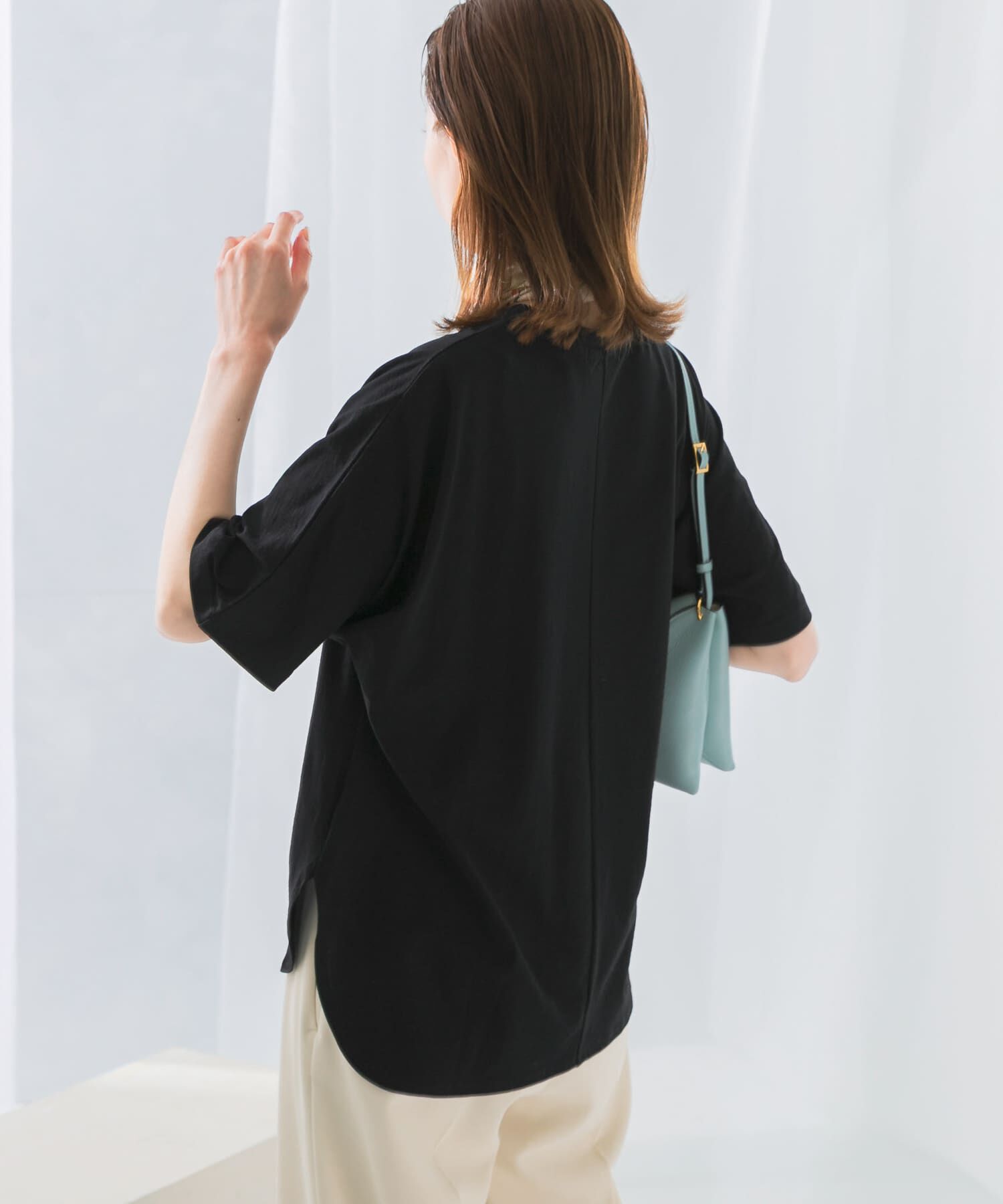 URBAN RESEARCH ROSSO「接触冷感ハーフスリーブドルマンTシャツ」|Tシャツ・カットソー|