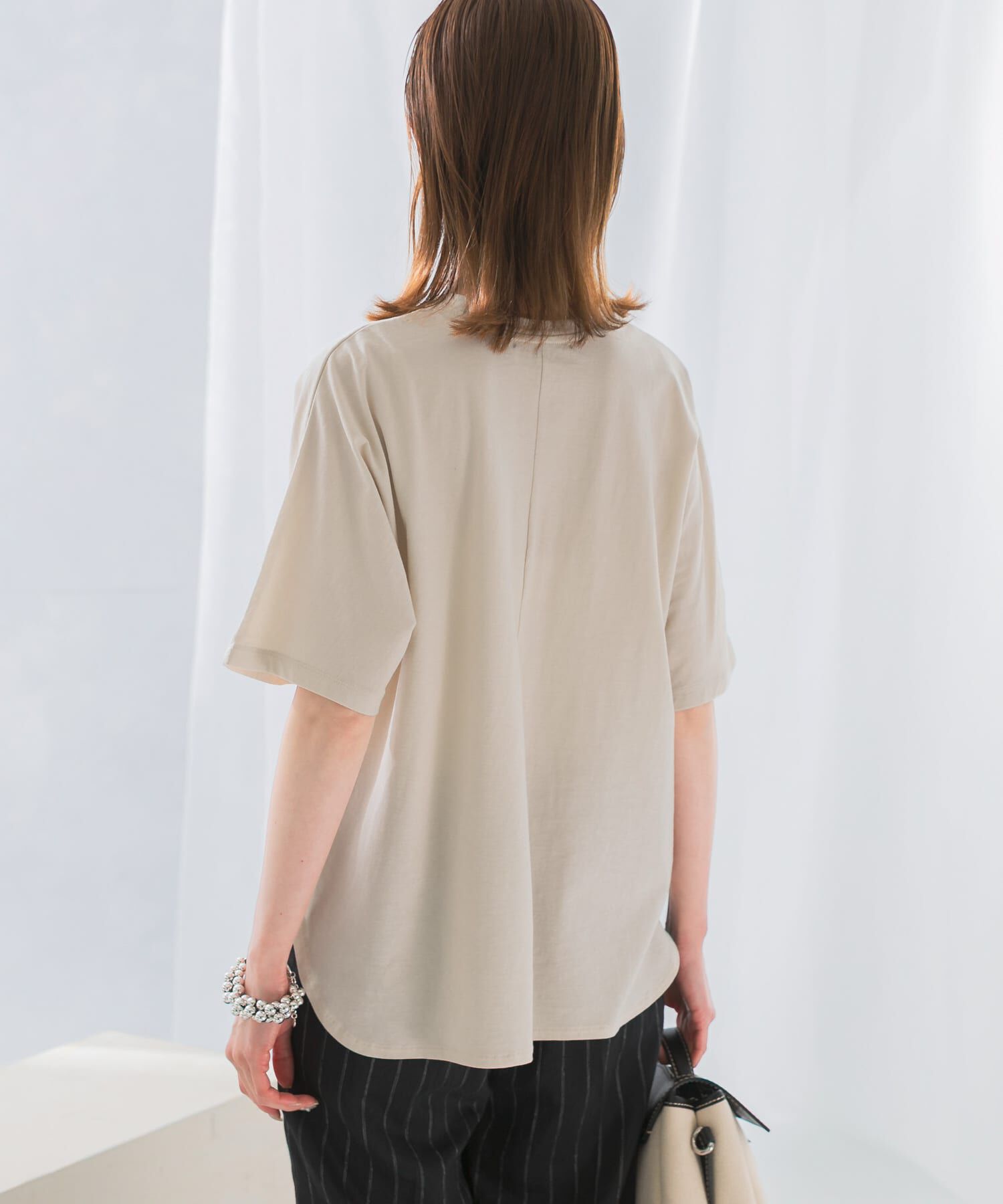 URBAN RESEARCH ROSSO「接触冷感ハーフスリーブドルマンTシャツ」|Tシャツ・カットソー|