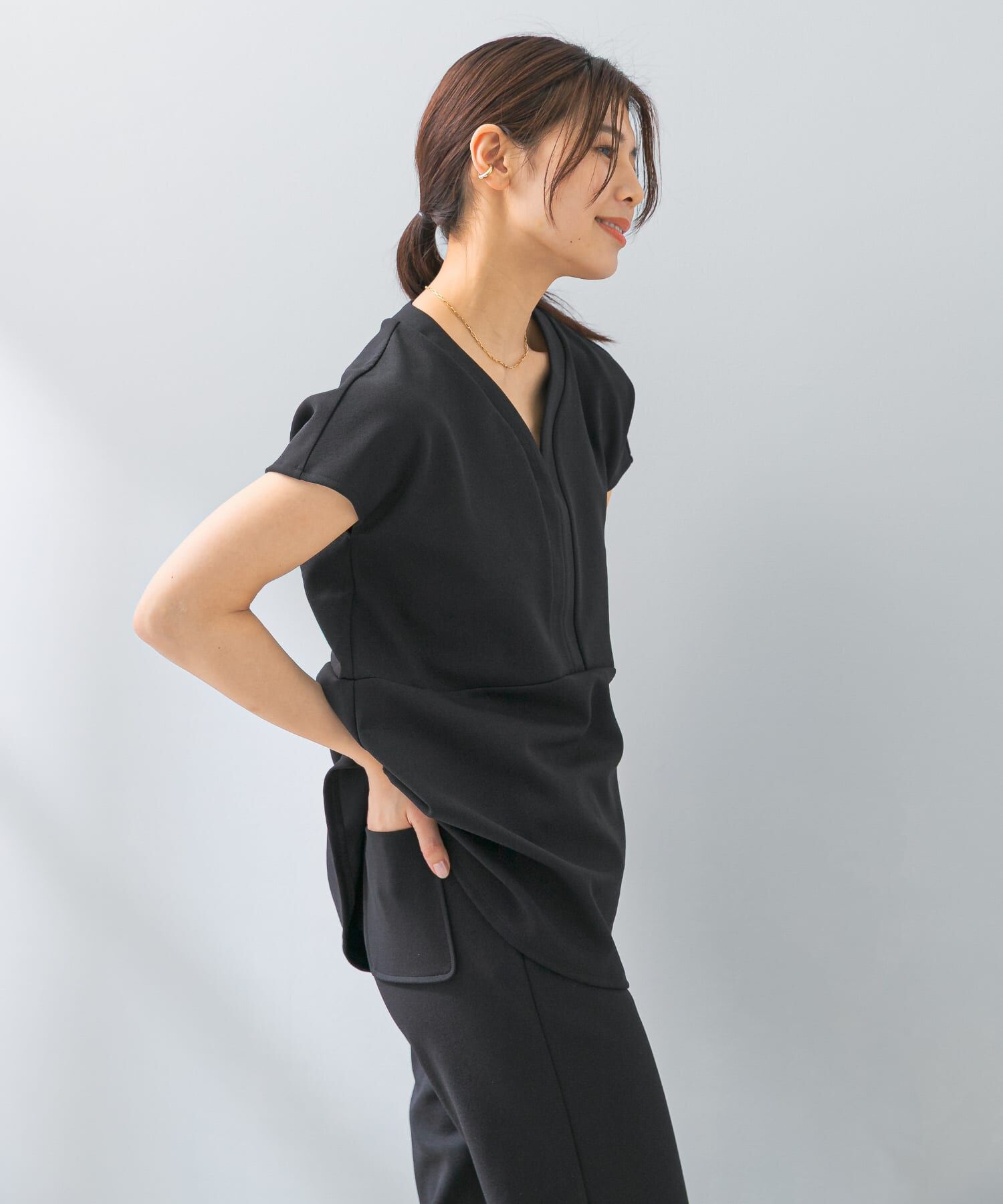 URBAN RESEARCH ROSSO「F by ROSSO　クールタッチペプラムプルオーバー+イージーパンツ」|その他|