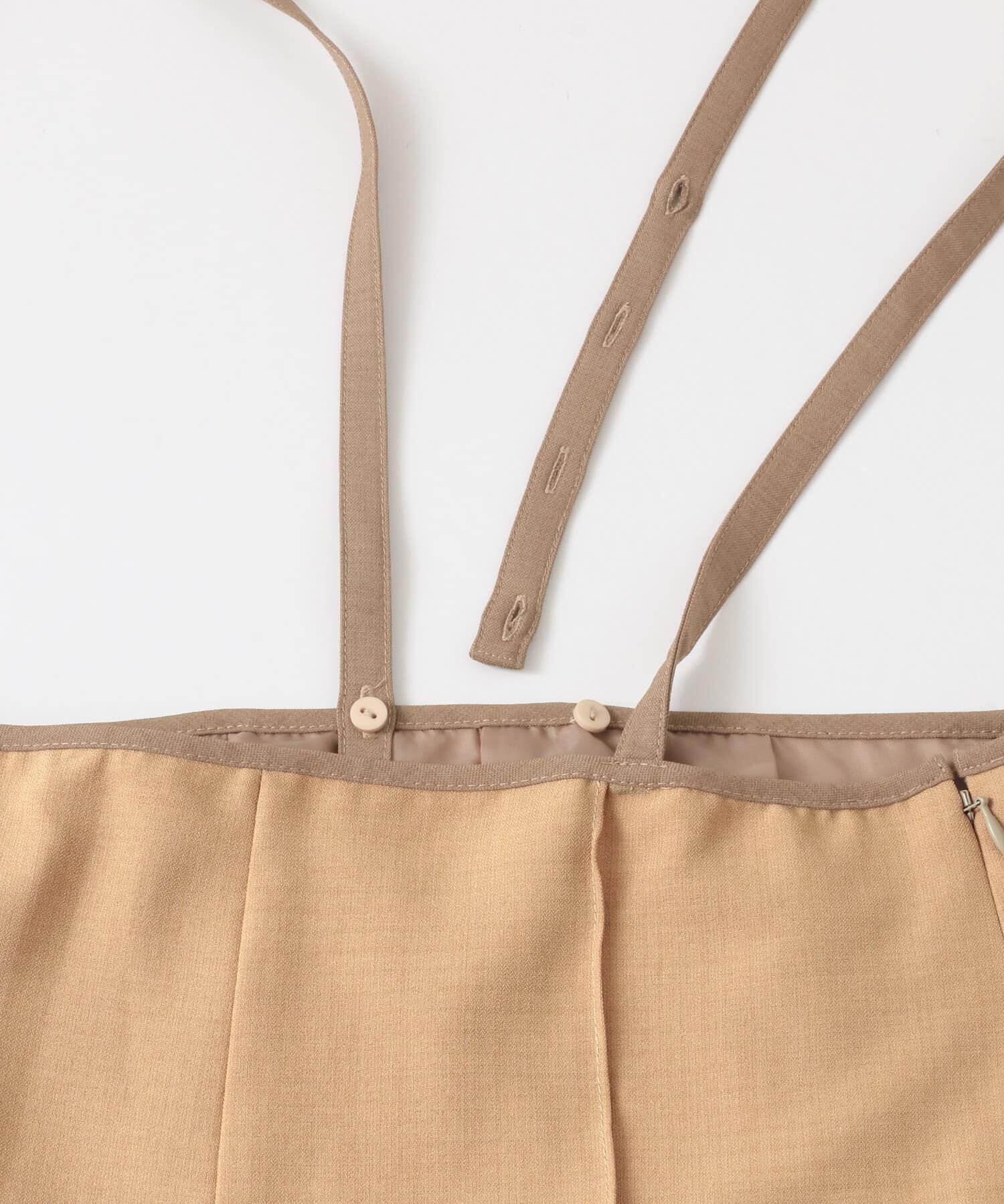  「ピンタックハイウエストサロペット」|スカート|