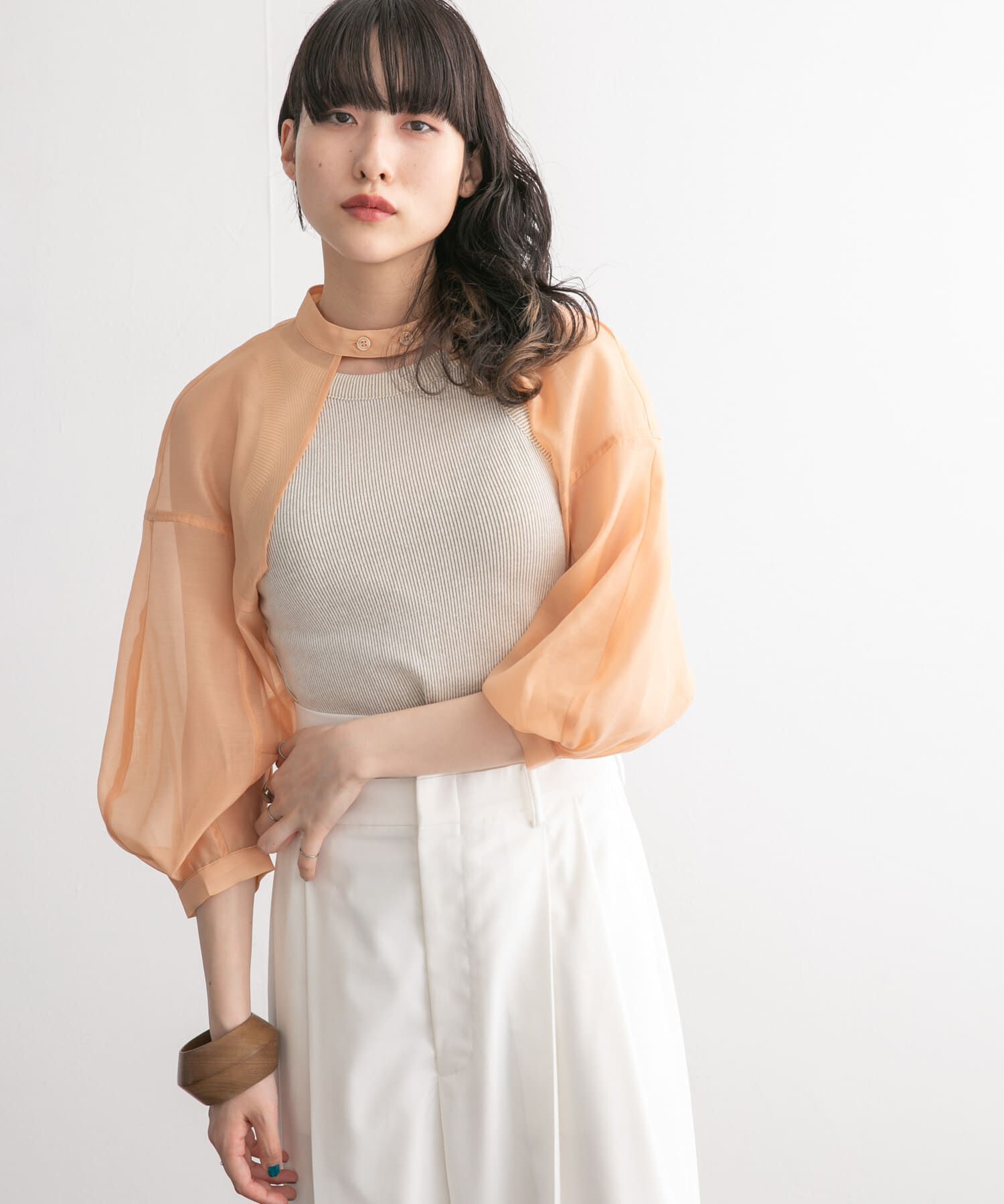  「コクーンスリーブパーツ」|シャツ・ブラウス|