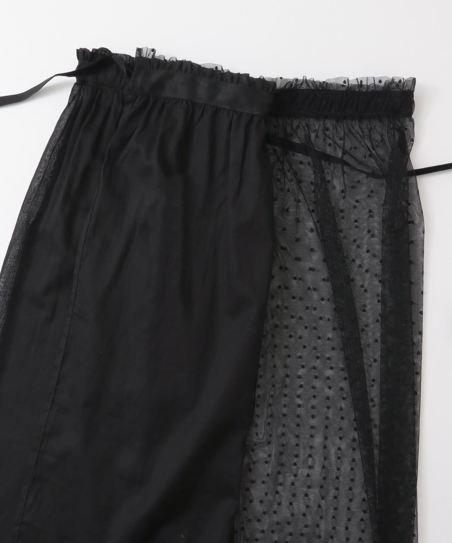  「レイヤードシアー巻きスカート&there4;」|スカート|