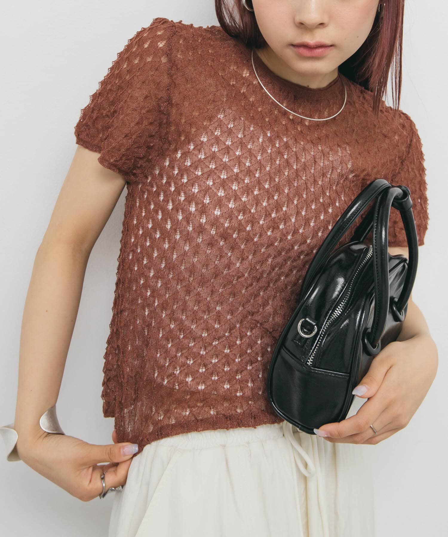  「シアークロップドニット」|ニット・セーター|