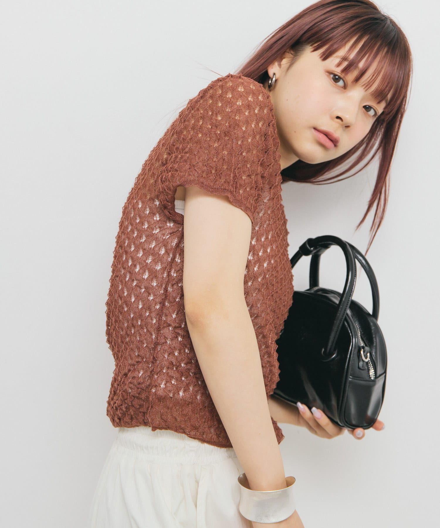  「シアークロップドニット」|ニット・セーター|