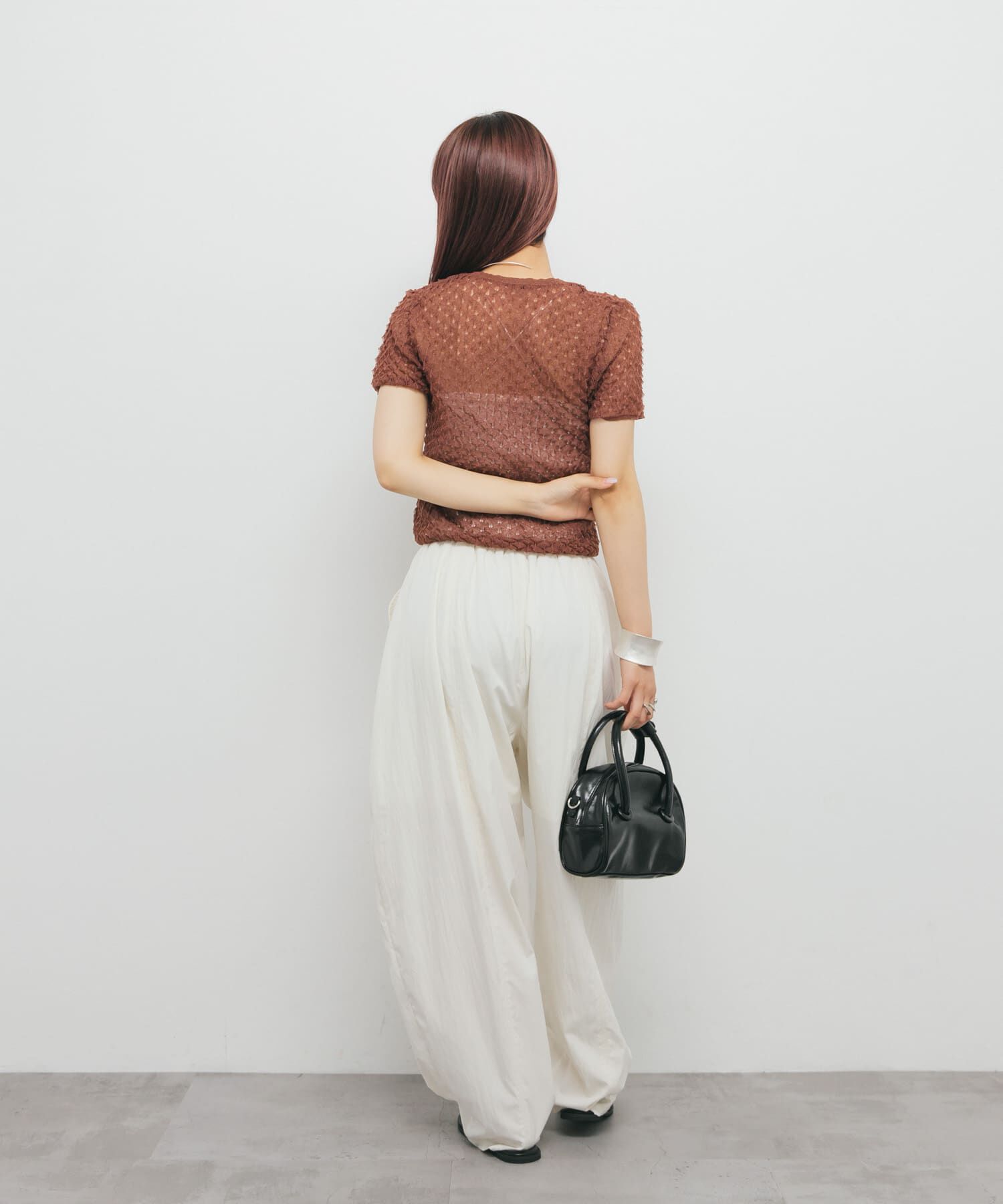  「シアークロップドニット」|ニット・セーター|