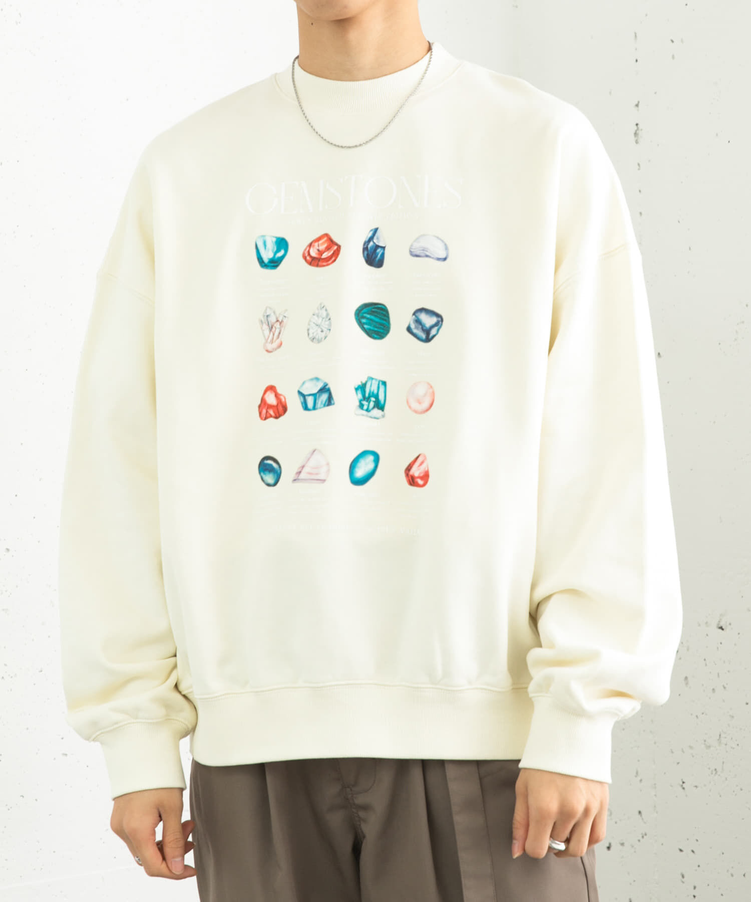 SENSE OF PLACE by URBAN RESEARCH「Gem Stone Cropped Sweat」|スウェット・ジャージ|