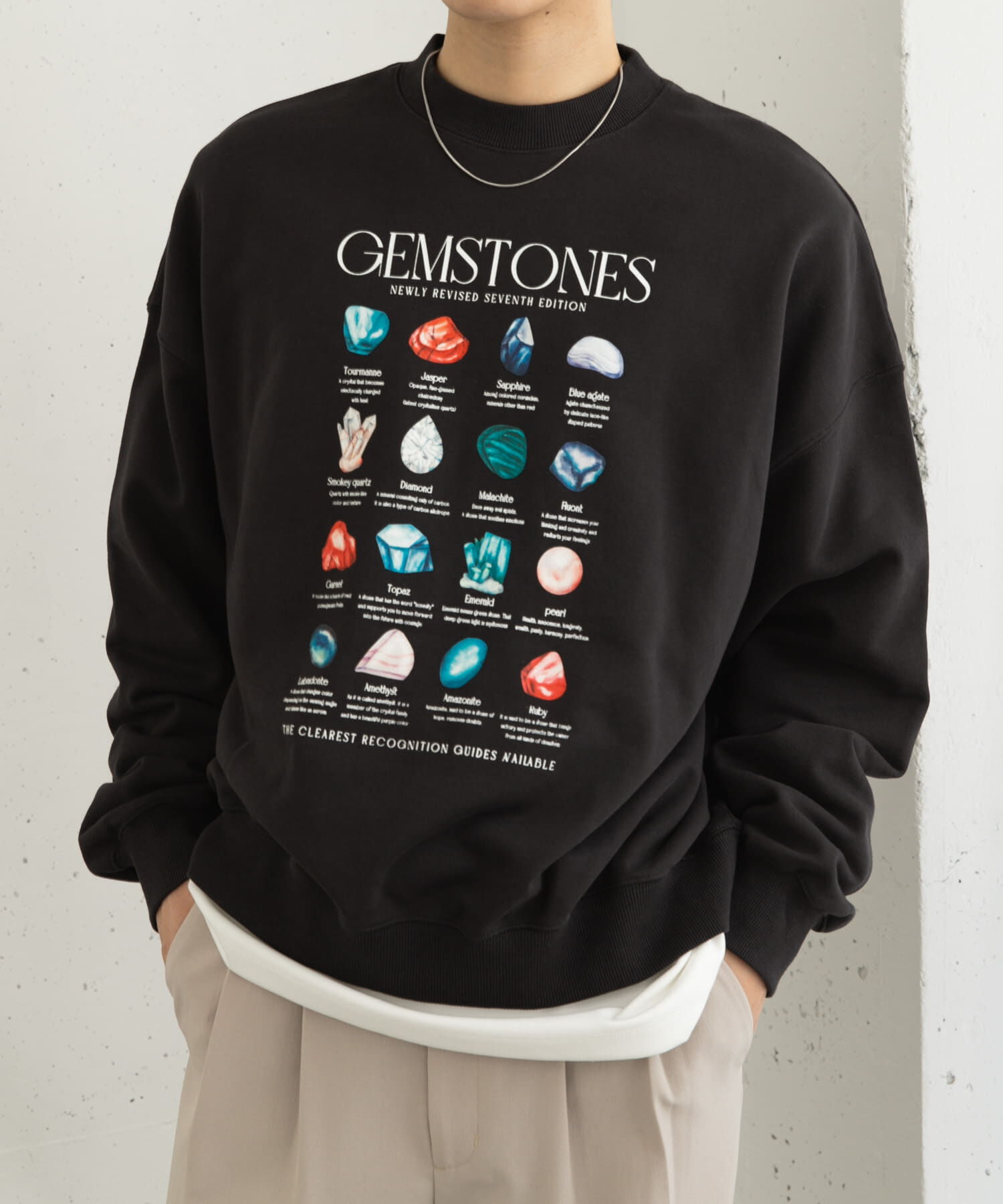 SENSE OF PLACE by URBAN RESEARCH「Gem Stone Cropped Sweat」|スウェット・ジャージ|