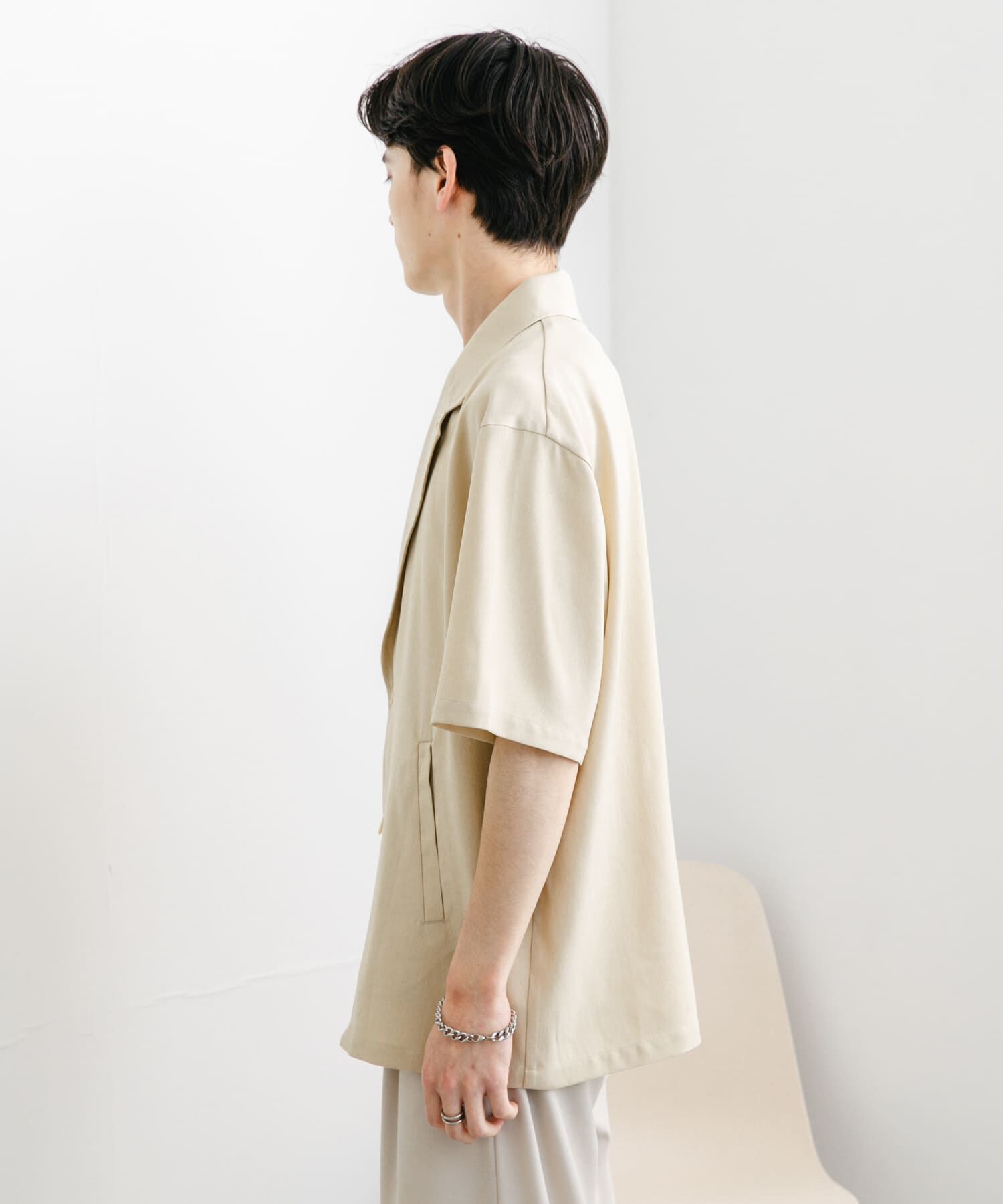 SENSE OF PLACE by URBAN RESEARCH「リネンライクテーラードショートスリーブジャケット」|その他|