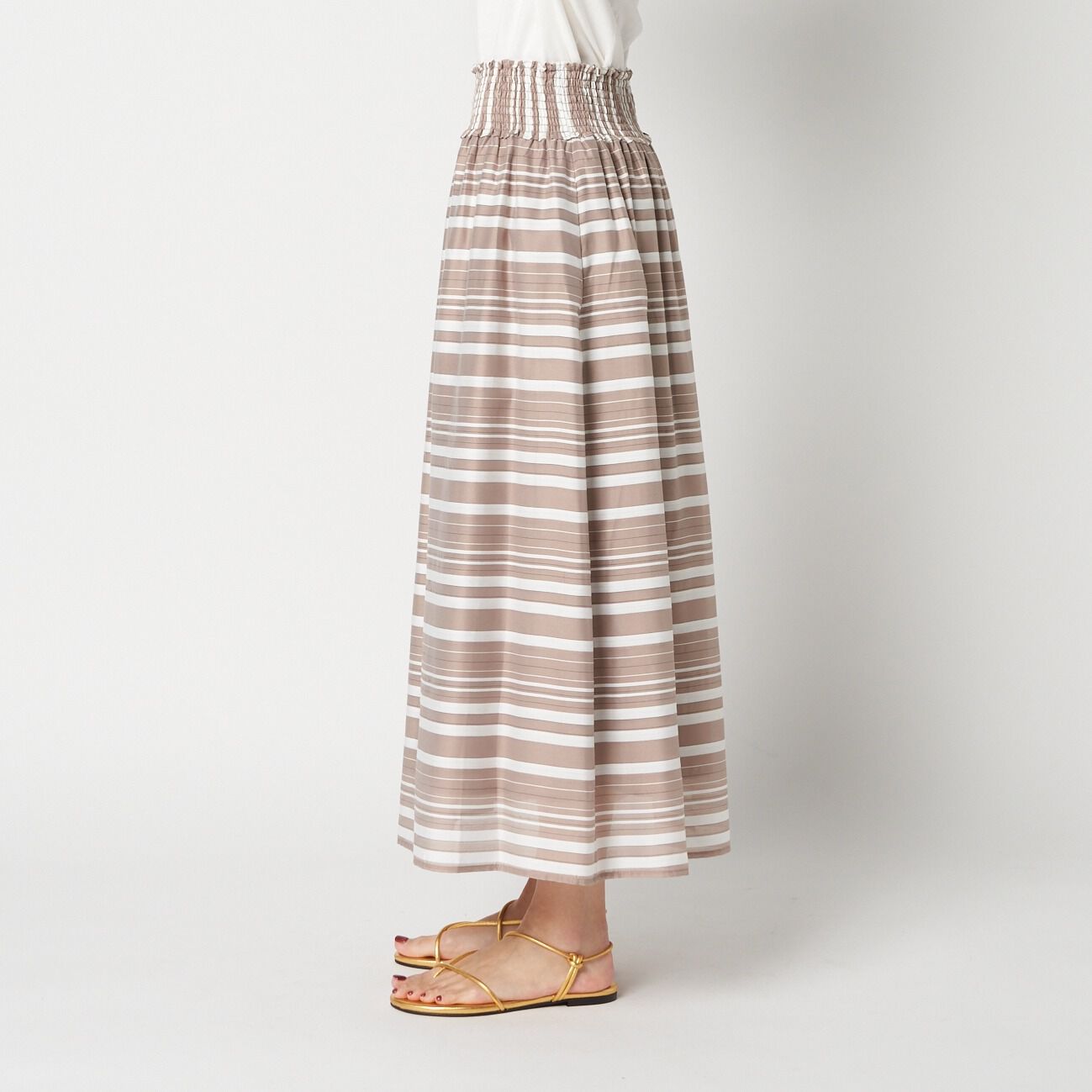 HELIOPOLE「HELIOPOLE SHEER STRIPE SKIRT」|スカート|