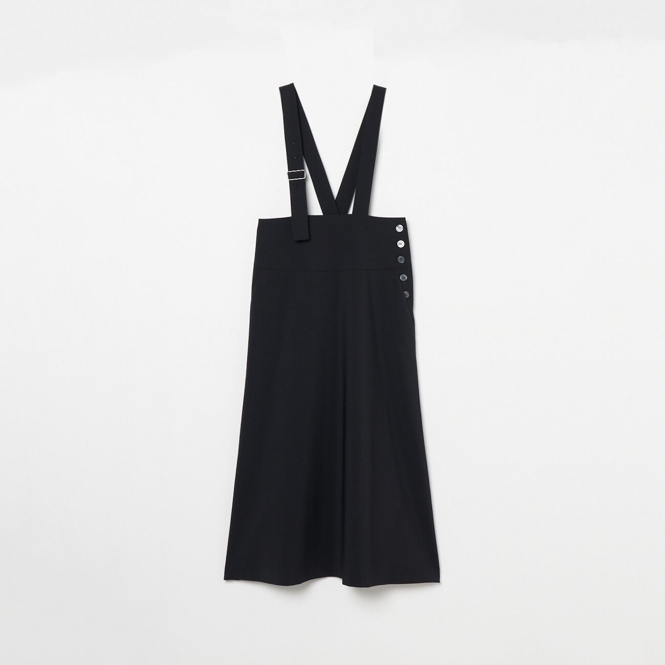 HELIOPOLE「HELIOPOLE SALOPETTE SKIRT」|スカート|ブラック