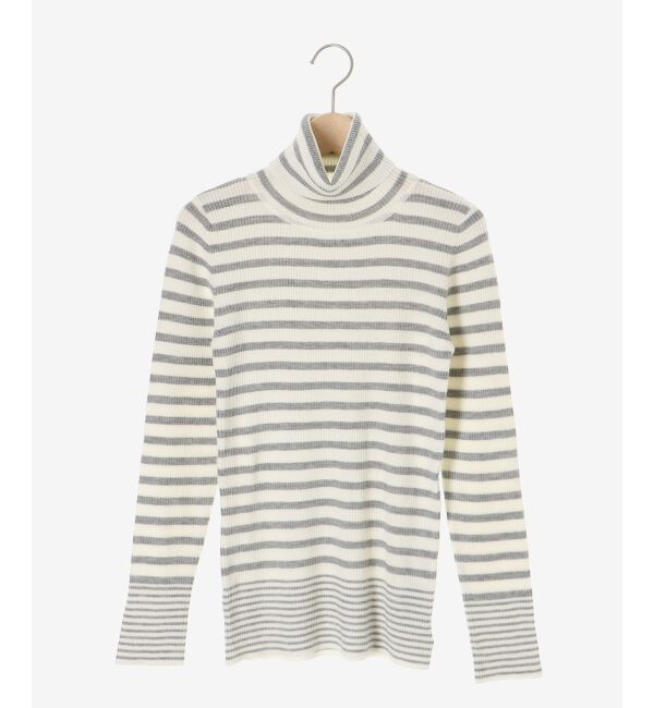  「《手洗い可能》リブタートルネックニット」|ニット・セーター|