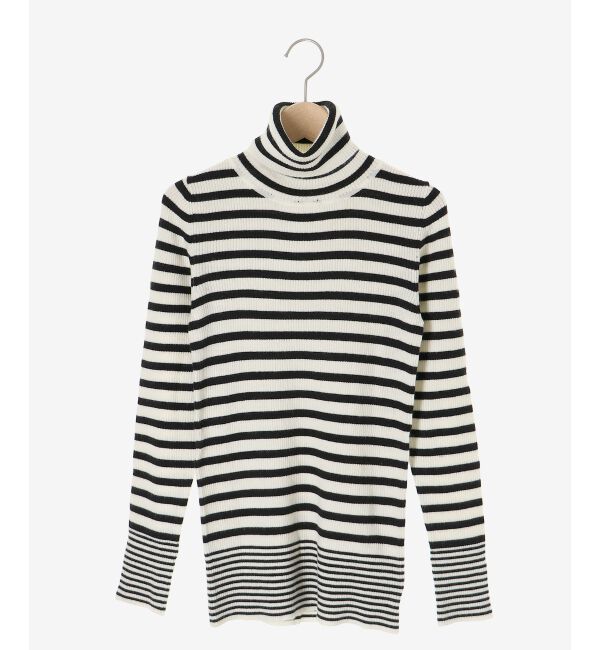  「《手洗い可能》リブタートルネックニット」|ニット・セーター|