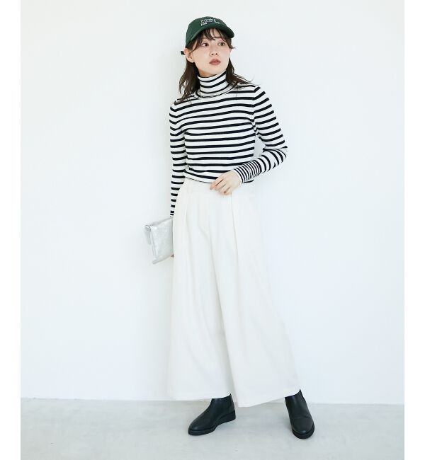  「《手洗い可能》リブタートルネックニット」|ニット・セーター|