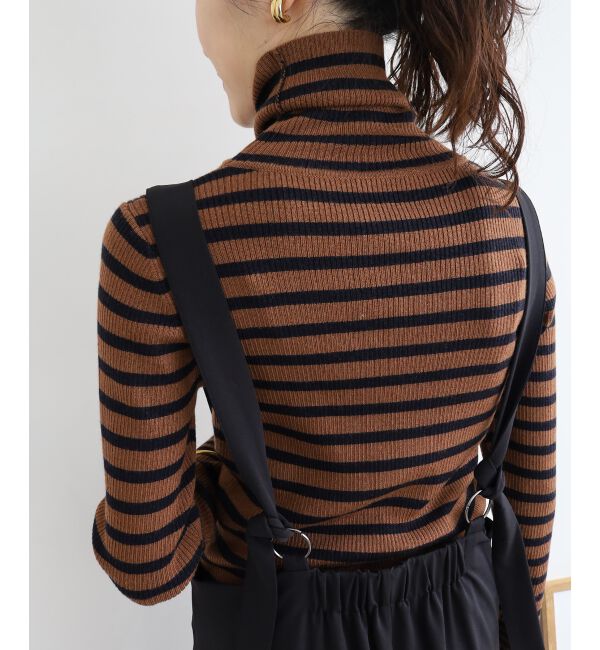  「《手洗い可能》リブタートルネックニット」|ニット・セーター|