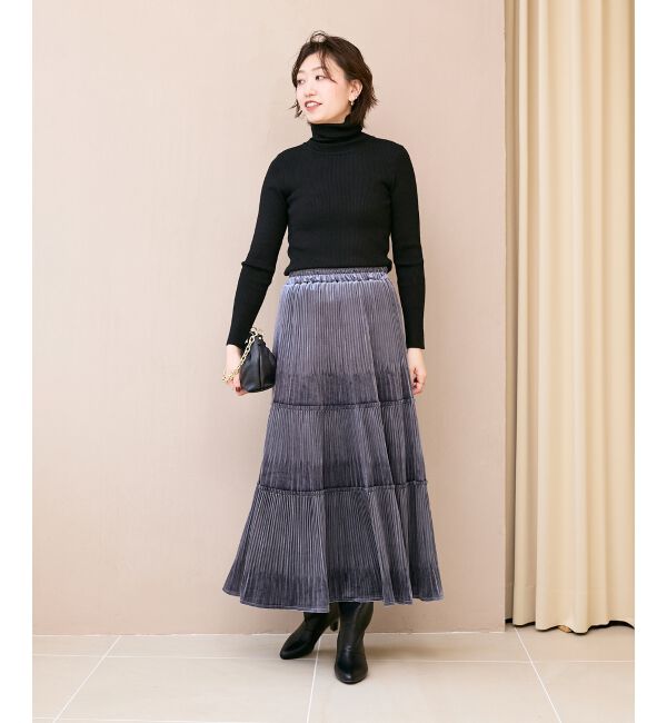  「《手洗い可能》リブタートルネックニット」|ニット・セーター|