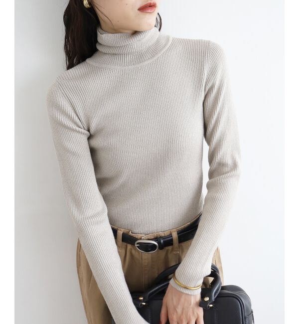  「《手洗い可能》リブタートルネックニット」|ニット・セーター|ｸﾞﾚｰｼﾞｭ