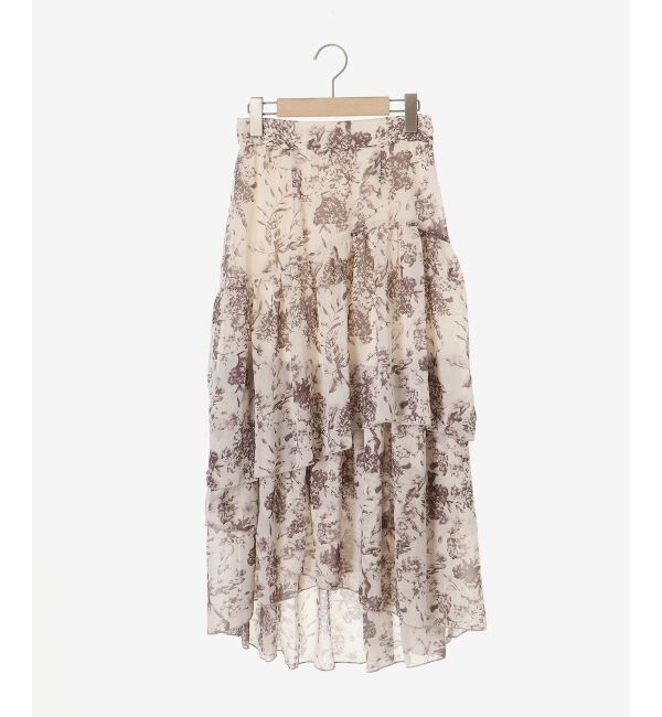 MAJESTICLEGON「エアリーティアードスカート」|スカート|