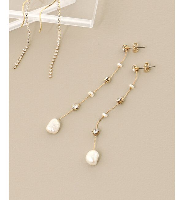 MAJESTICLEGON「繊細ビジューピアス」|ピアス|柄Ｂ