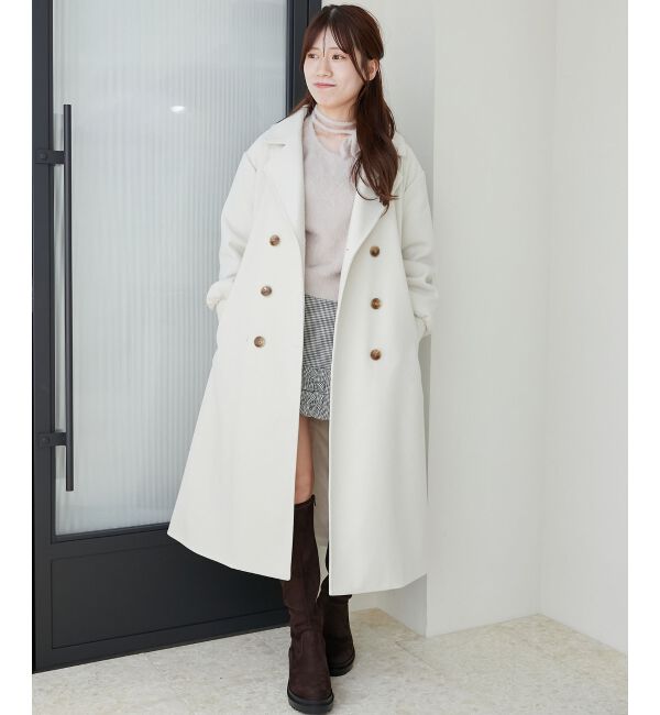 MAJESTICLEGON「バックデザインチェスターコート」|チェスターコート|