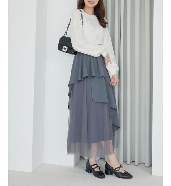 MAJESTICLEGON「レディギャザーストラップパンプス」|パンプス|