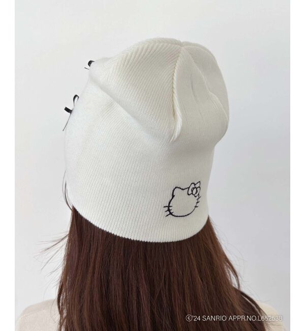 MAJESTICLEGON「ハローキティ プチリボンニットCAP」|キャップ・キャスケット|