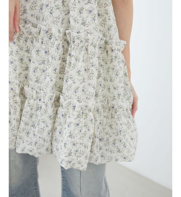  「肩リボンバルーンチュニック」|シャツ・ブラウス|