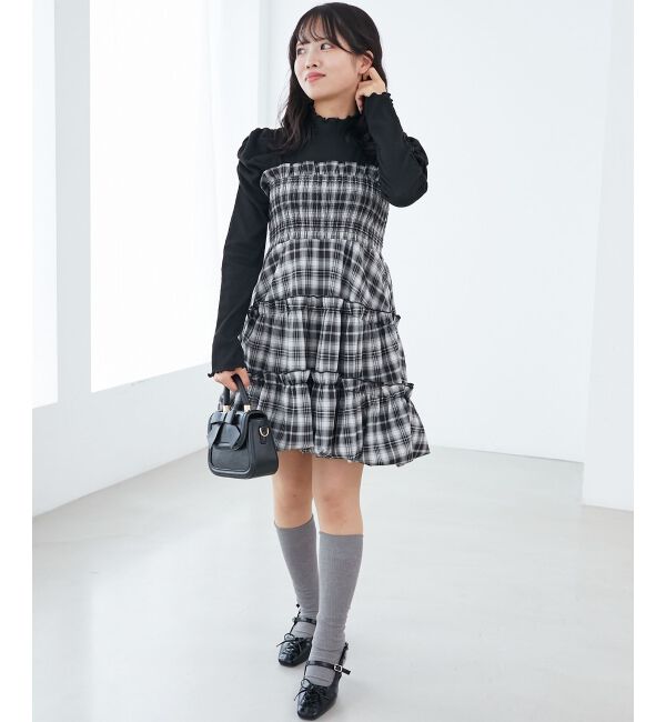  「肩リボンバルーンチュニック」|シャツ・ブラウス|