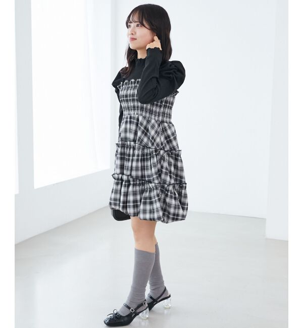  「肩リボンバルーンチュニック」|シャツ・ブラウス|