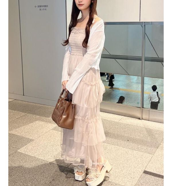  「キラキラボタンシアーカーディガン」|カーディガン|